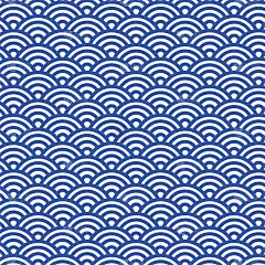 Sashiko无缝图案与传统日本刺绣，矢量插图。传统日本民间诚会叶