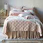 Bella Notte Coverlet Marseille : Rich with texture, the romantic Bella Notte Marseille collection showcases inspired French-country flair. This coverlet's timeless quilted pattern of lattice embroidery presents enduring charm to bedding ensembles. Feminin