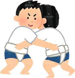 儿童相扑kodomo_sumou_boys儿童服饰儿童职业孩子未成年人衣服贴纸扁平儿童插画元素卡通免扣png图片素材