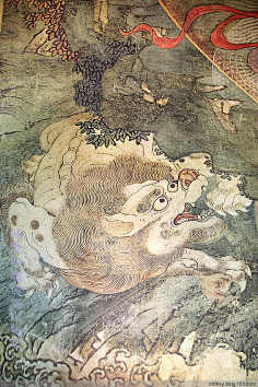 com#下元节#元 何澄(传) 下元水官图,宋元时期的鬼怪画脑洞确实很大