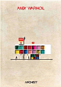 西班牙插画师 Federico Babina 的“ARCHIST”系列，将艺术大师们的作品转化成建筑 