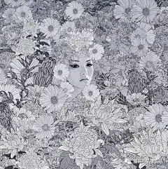 【菲律宾插画师Pedro Tapa作品】菲律宾插画师 Pedro Tapa 用简单线条创作复杂图案，他坚持插画的审美标准，以精美杂志上女性为绘画基础呈现出优雅靓丽的女性形象。他致力于绘出既是简单天然型，又是完美理想型的女性，用铅笔让女神们在花丛中优雅重生。