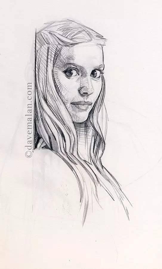 David Malan素描作品