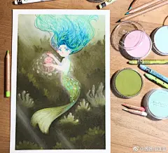 早上好！works by Laure S酱酱插画分享插画设计插画 ​​​​