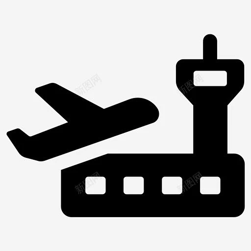 起飞机场机场大楼 UI图标 设计图片 免费下载 页面网页 平面电商 创意素材-花瓣网