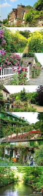 法国小镇吉维尼（Giverny）。绚烂到不似人间，。。。童话般的地方