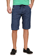 【英国代购】迪赛 Diesel KROSHORT STRING 男士休闲系带条纹短裤