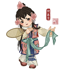 大口菠萝采集到江南百景图-Q版