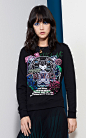 BLACK Flyer x Tiger Sweatshirt for women KENZO