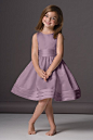 Flower girl dress - I like the trim around the bottom