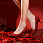 珂卡芙 新款婚鞋女红色单鞋水晶高跟鞋伴娘鞋夜店婚礼鞋高跟结婚鞋：来源于
http://www.xydsc168.com/web/product/533275.html