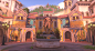 Overwatch - Castillo, Helder Pinto : Castillo is a colonial-era fort overlooking Dorado and its bay. The back alleys area behind the fort is home to the Los Muertos hideout, as well as Sombra's home as one of the spawns.
This is a smaller Arena map, meant