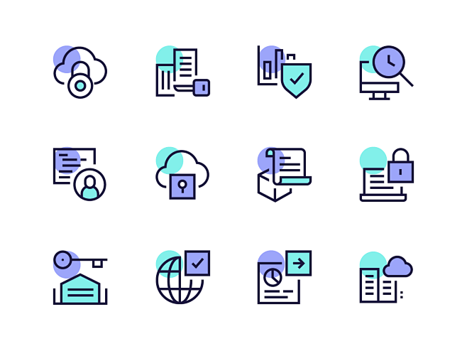 Blockchain icons  2x