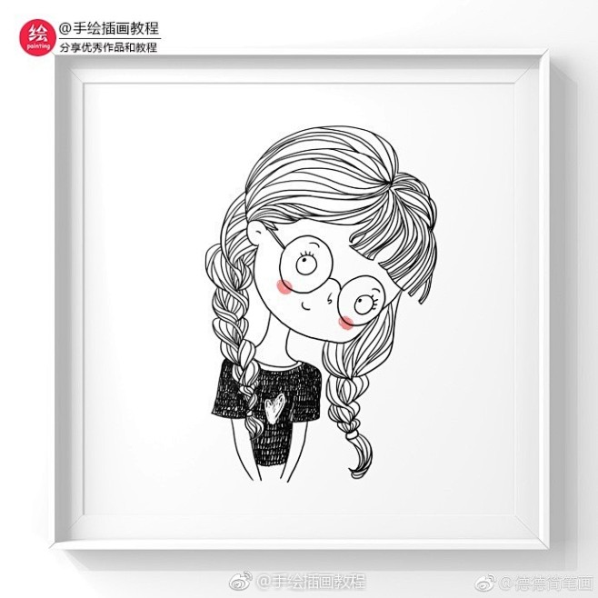 又一波小女孩系列！ （作者： 德德简笔画...