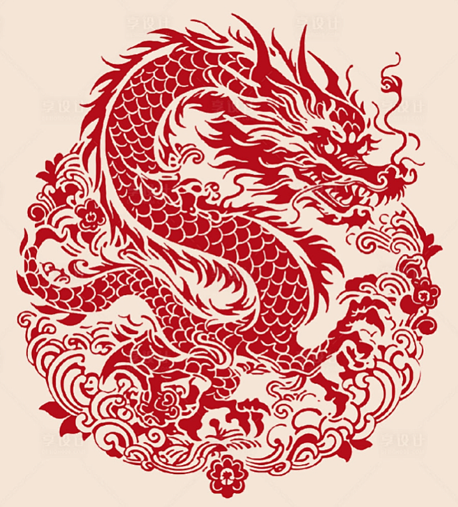 2024龙年系列海报PSD+AI广告设计...