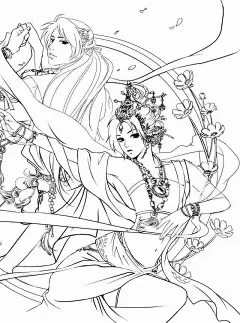 【涂色·古风】超美古风线稿，动手涂色做壁纸！（图多慎入） | 第7期_网易订阅