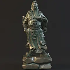 96关公 3D打印圆雕图大全STL格式