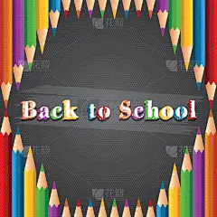 黑板,插画,明信片,请柬,计划书,概念,彩色铅笔,图像,模板