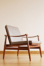 FINN JUHL easy chair FD133 1950s Vintage Retro Danish Modern Wegner Teak early | eBay