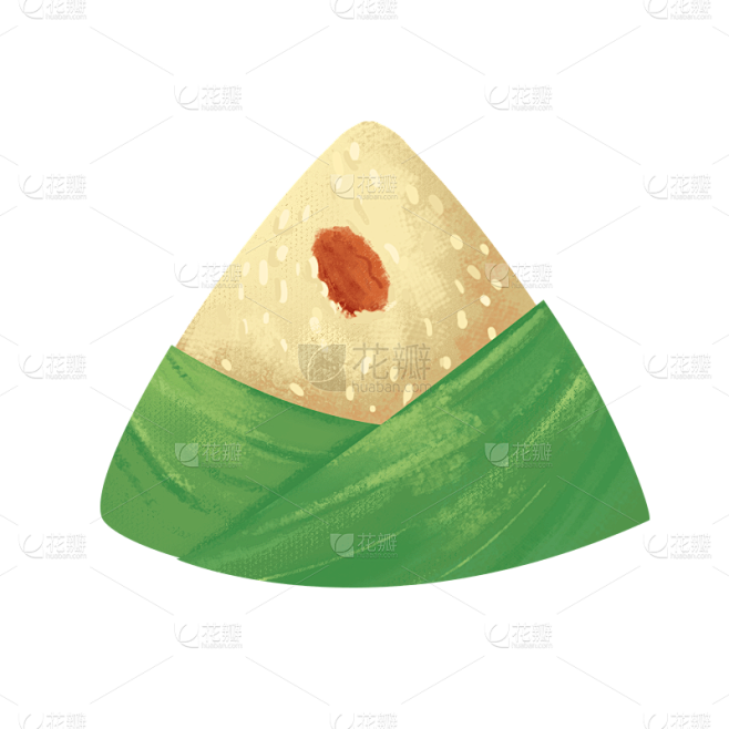 手绘风-端午节贴纸-粽子