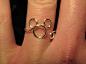 Wire Wrapped Mickey Mouse MADE to ORDER Ring