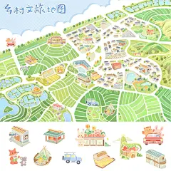 手绘地图 _ 天啦这么可爱的插画竟是地图！_1_Rockiki_来自小红书网页版