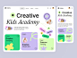 Kids Academy Website by Matthew Galt for QClay on Dribbble