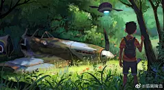 来自俄罗斯插画家Andrey Osadchikh的一组安静平和的插画作品，他的这组作品充满着童趣，且极具故事性。#以梦为马# #焕新吧生活# 画里的故事# ​​​​