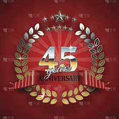 45周年的红丝带戒指。