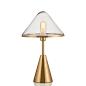 现代简约创意北欧玻璃蘑菇云书桌台灯美式设计师卧室床头装饰灯具-淘宝网