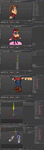 C4D 3D角色索具动画制作教程 