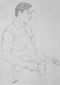 线描人物速写｜写生作品欣赏