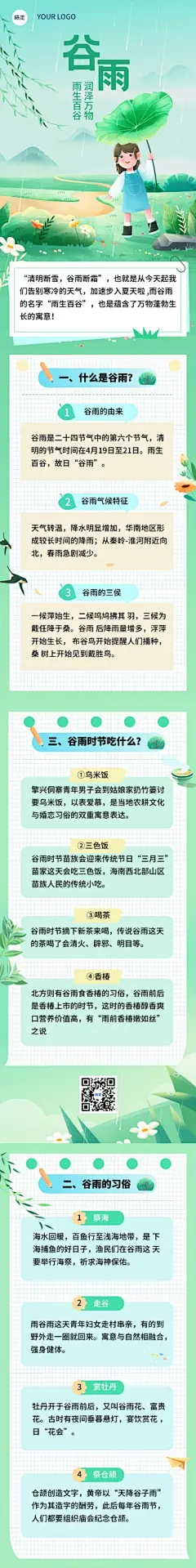 谷雨节气科普文章长图