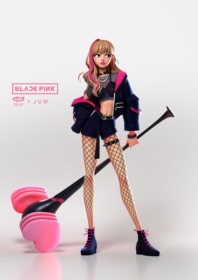 LISA Black Pink Fan ...