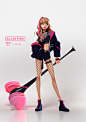 LISA Black Pink Fan art , Kontorn Boonyanate : LISA Blackpink Fan art 
Dinsai X J U M 
Concept design by J U M https://www.facebook.com/jumillustration/
3d model & rendering by DONGK
Produced by Dinsai studio  https://www.artstation.com/dinsai