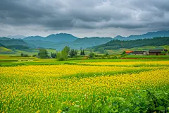 农家风貌自然风景壁纸
