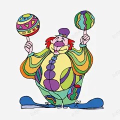 小丑指尖球类表演 魔术 元素 免抠png 设计图片 免费下载 页面网页 平面电商 创意素材