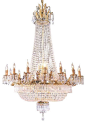 Swarovski crystalrimmed chandelier - French Empire Crystal chandelier Lighting traditional-chandeliers