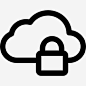 锁云图标 https://88ICON.com 技术 安全 挂锁 防御 隐私 云计算