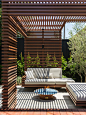 Small contemporary white one-story mixed siding exterior in Los Angeles with a flat roof.