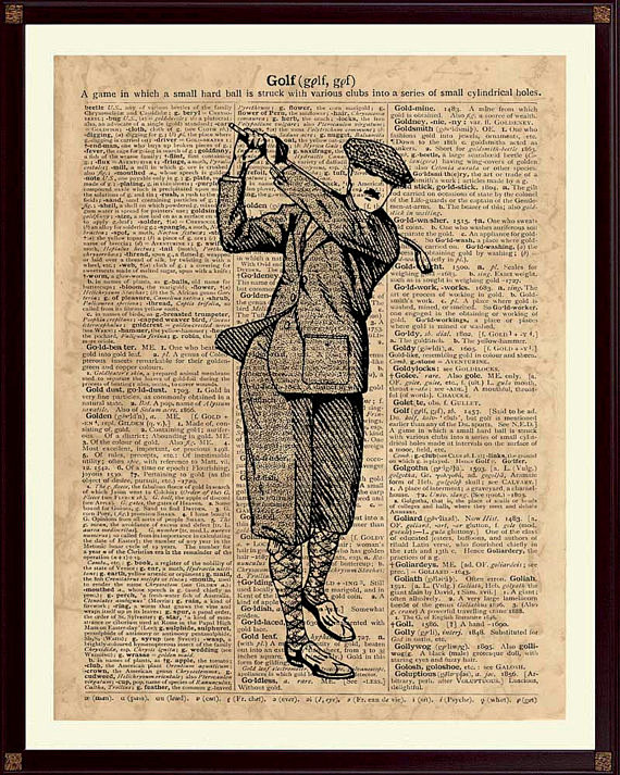 Golf Print, Golf Dec...