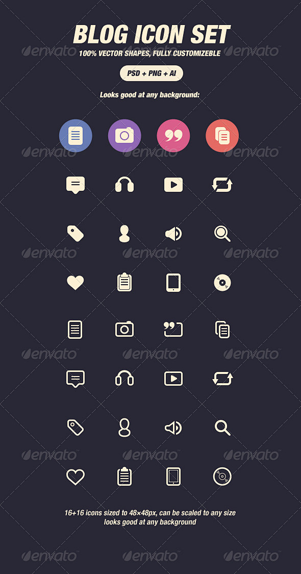 Glyph Icons for Blog...