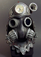 Steampunk Gas Masks & Helmets So Exquisite, They'll Leave You Breathless. - if it's hip, it's here : Incredible crafted Steampunk Gas Masks & Helmets by artist and sculptor Tom Banwell. Crafted with leather and metal and found objects, he sells th