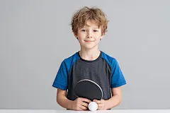 儿童乒乓球俱乐部运动人像