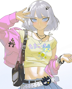 斜阳侧帽采集到插画师:vinne(朋克)