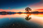 WANAKA'S   |  LONE  |   TREE : The trip to South Island NZ was a dream come true as I got to visit places I had only dreamt of. Take for example the famous Wanaka Tree. I have shot at many locations before sunrise but this is different. Pure, peaceful, si