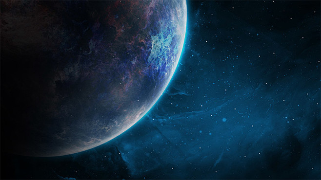 星空宇宙空间太空地球科技背景科技感蓝色科技背景外太空背景图片cc0