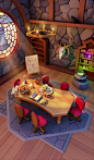 Witch Room Interiour in Royal Match style