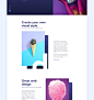 Design is an opportunity to continue telling a story : Hello, This is an experimental project. All the images and text are just demo data.Images from #PinterestCreate your own visual style… let it be unique for yourself and yet identifiable for others.” –