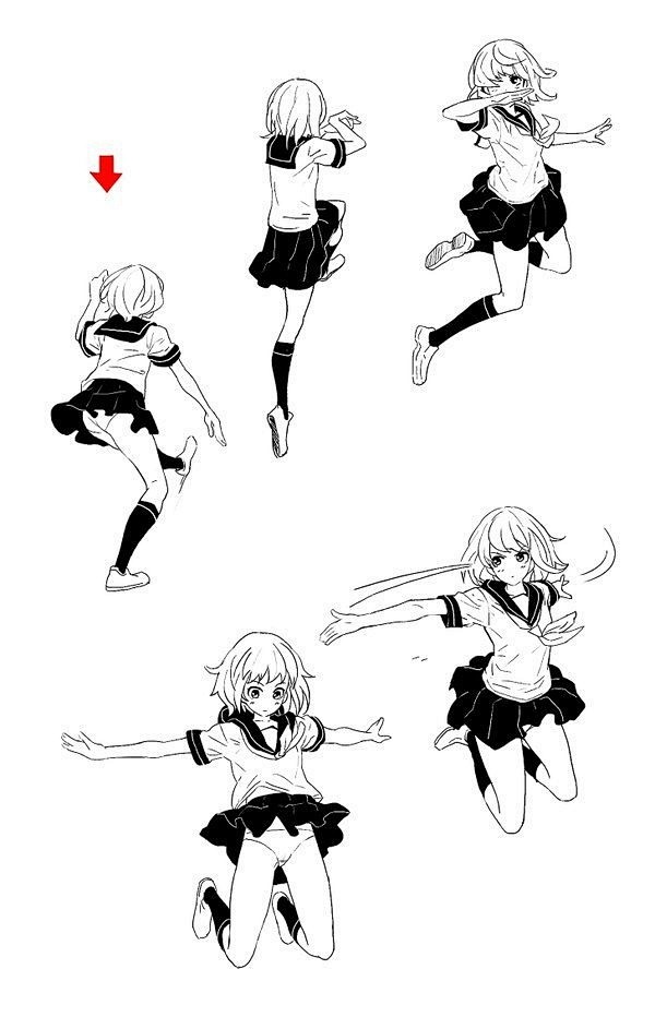 日本插画师反骨max一组少女插画设计